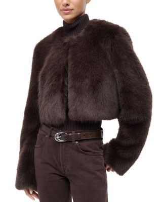 Staud Casimira Faux Fur Jacket
