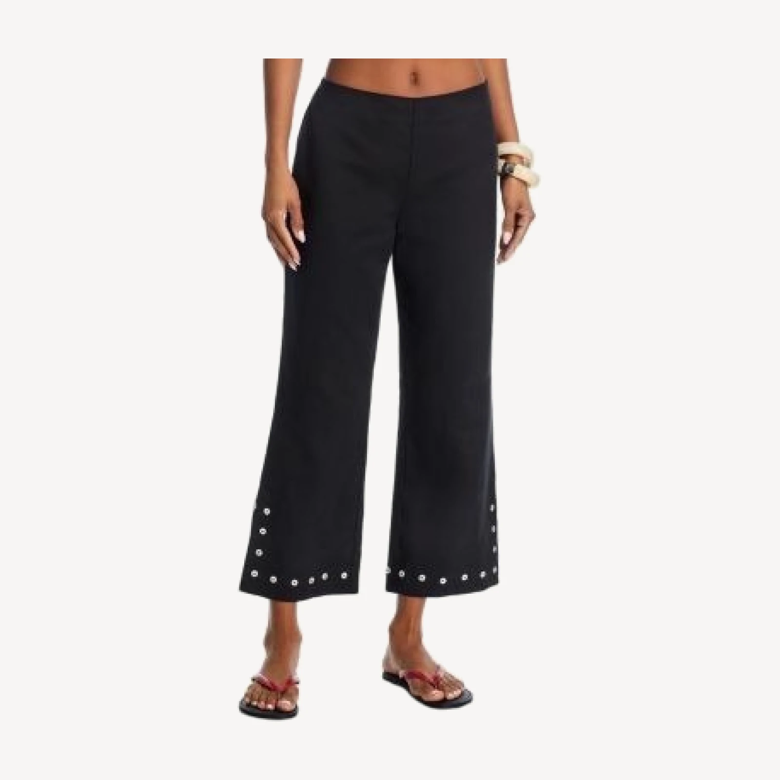 Staud Piha Button Trim Pants