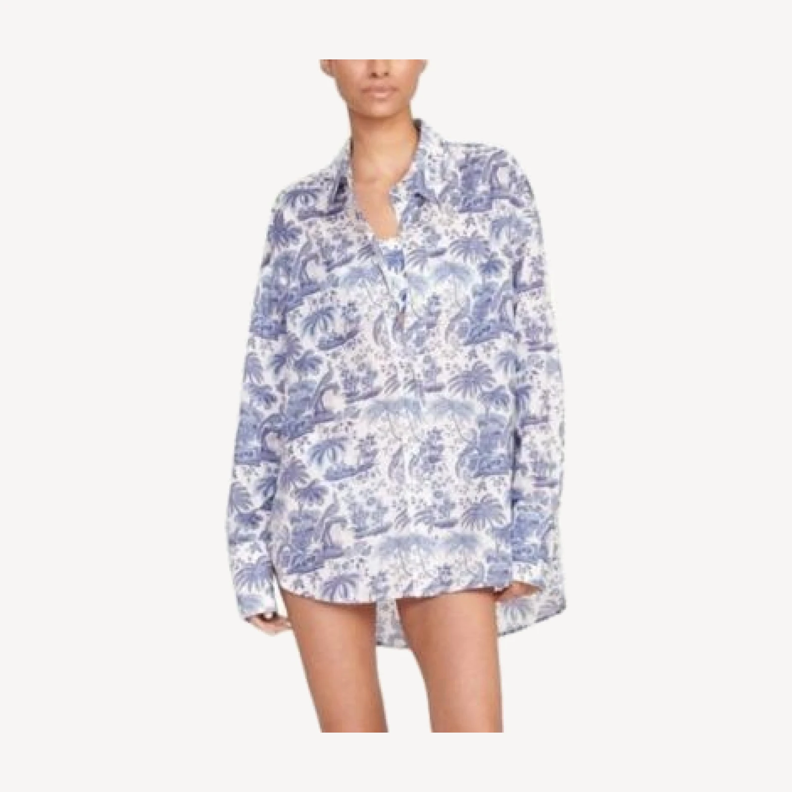 Staud Colton Shirt Swim Cover-Up