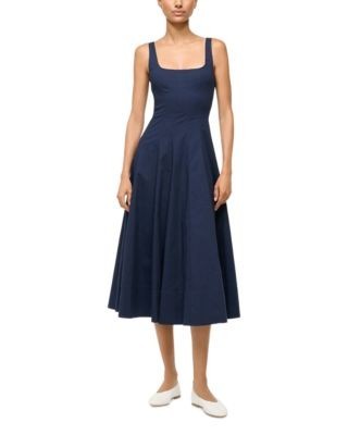 Staud Wells Dress in Navy