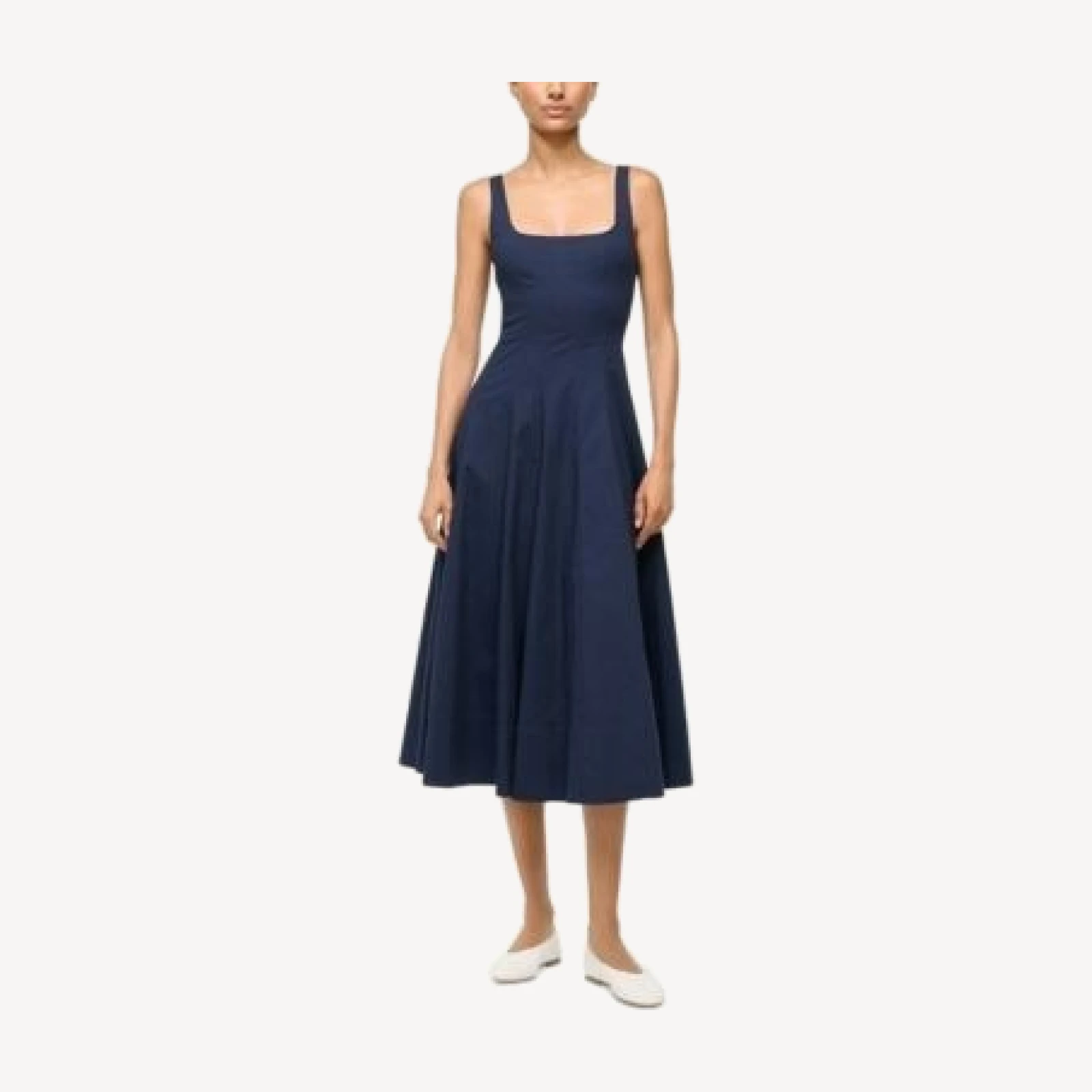 Staud Wells Dress in Navy
