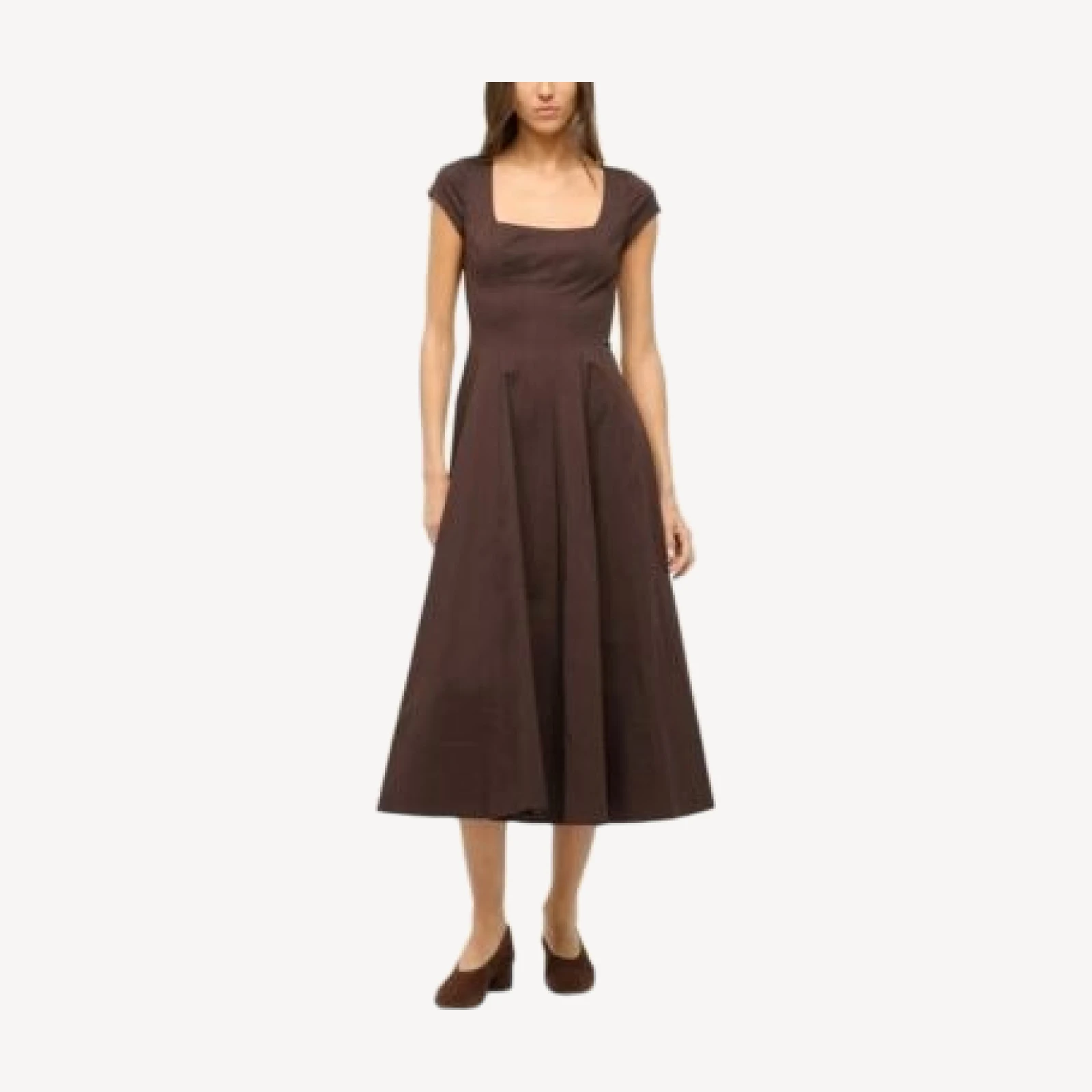 Staud Short Sleeve Wells Dress