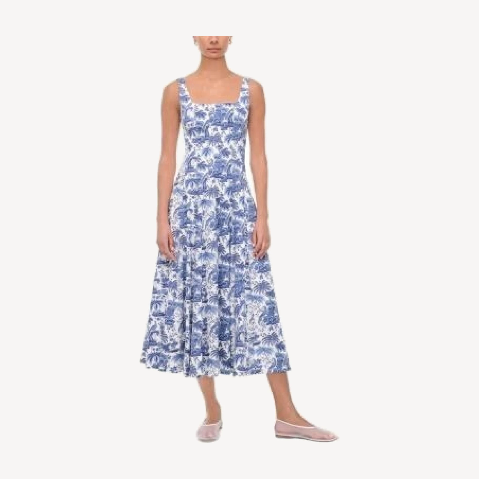 Staud Wells Midi Dress