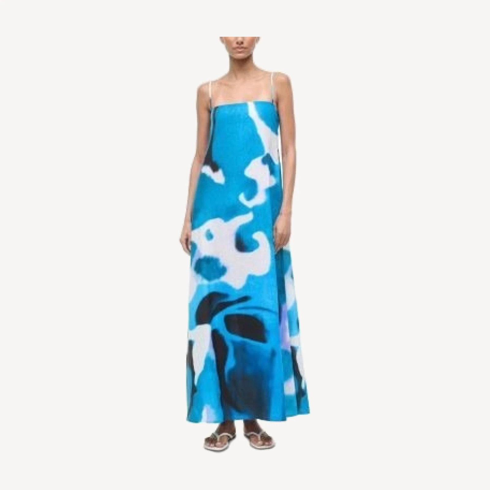 Staud Laura Linen Maxi Dress