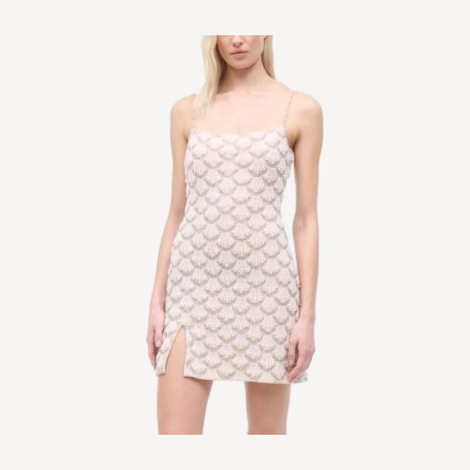 Staud Las Palmas Beaded Mini Dress