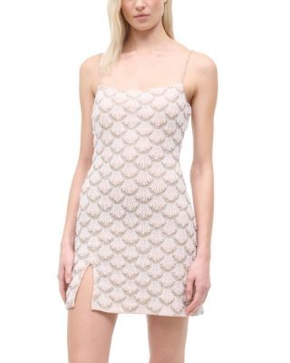 Staud Las Palmas Beaded Mini Dress