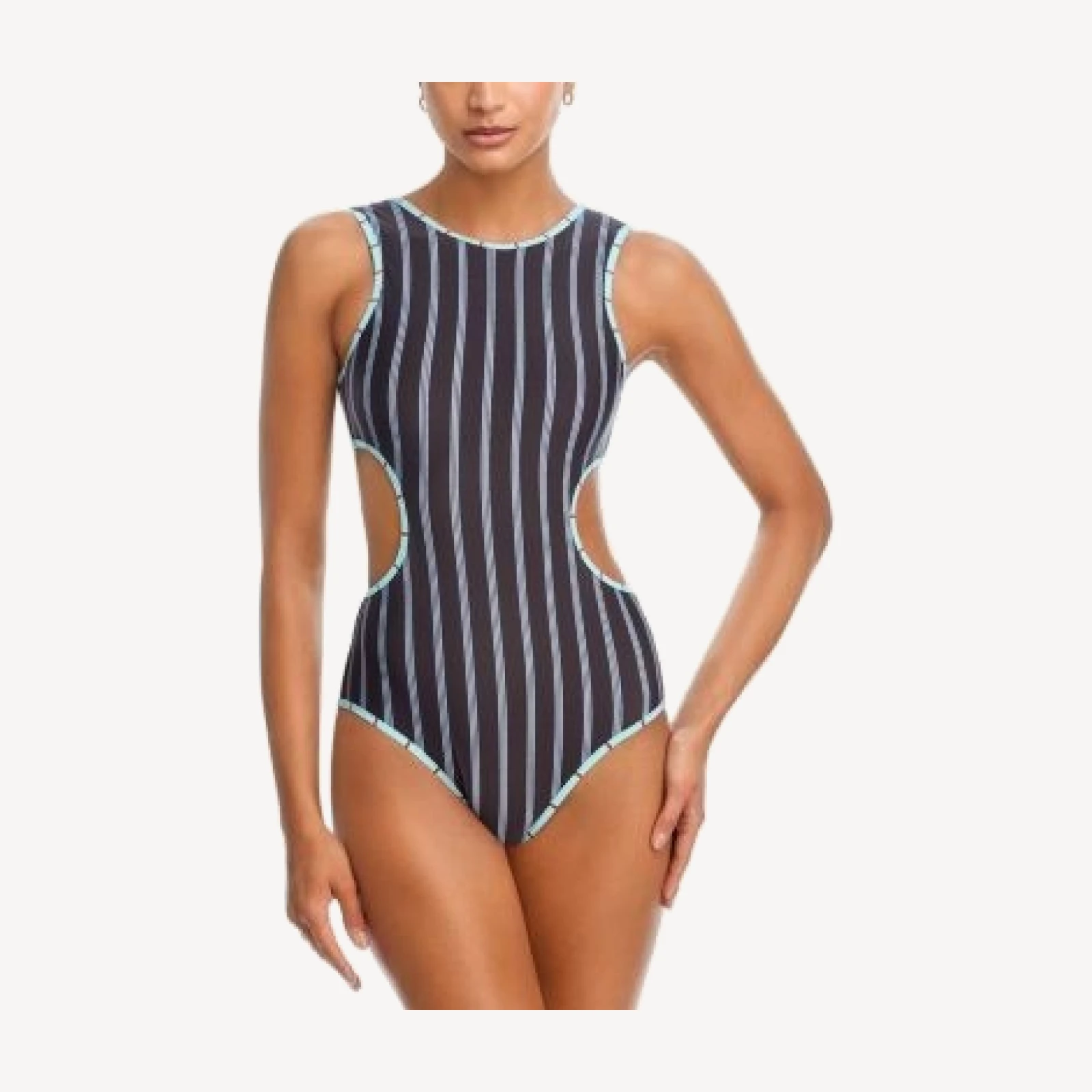 Staud Dolce Waist Cutout Swimsuit