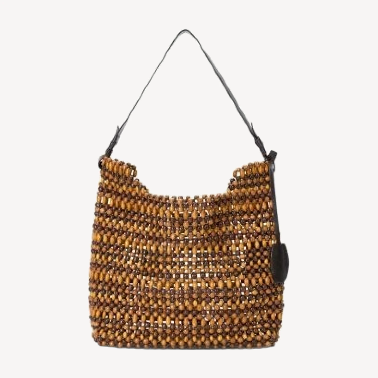 Staud Drift Wood Bead Shoulder Bag