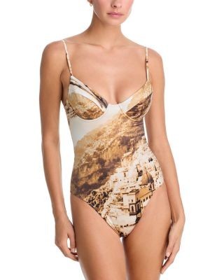 Staud Caroline One Piece Swimsuit