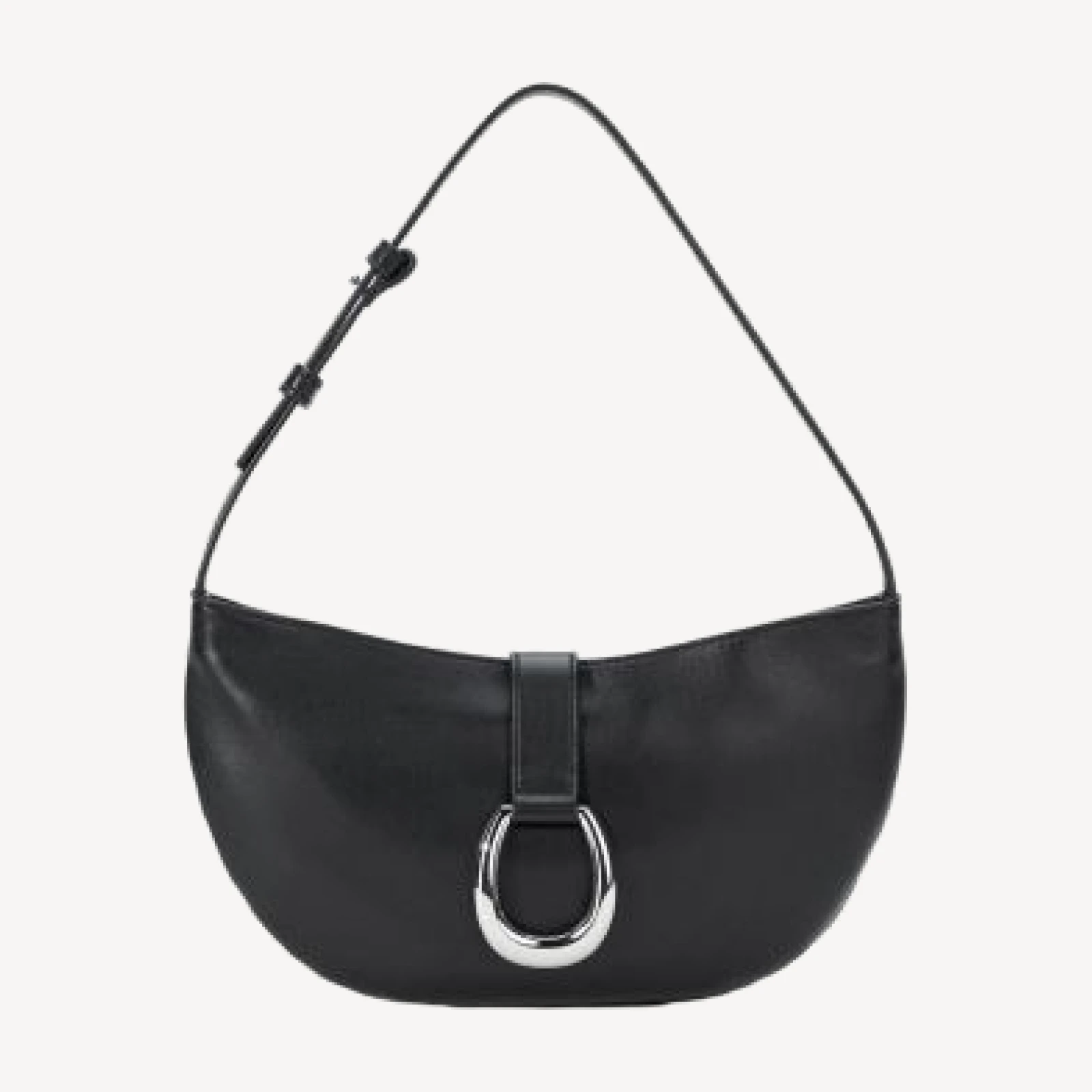 Staud Harlow Crescent Leather Shoulder Bag