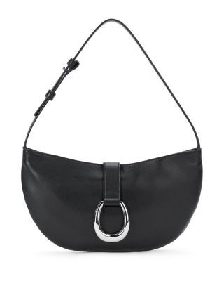 Staud Harlow Crescent Leather Shoulder Bag
