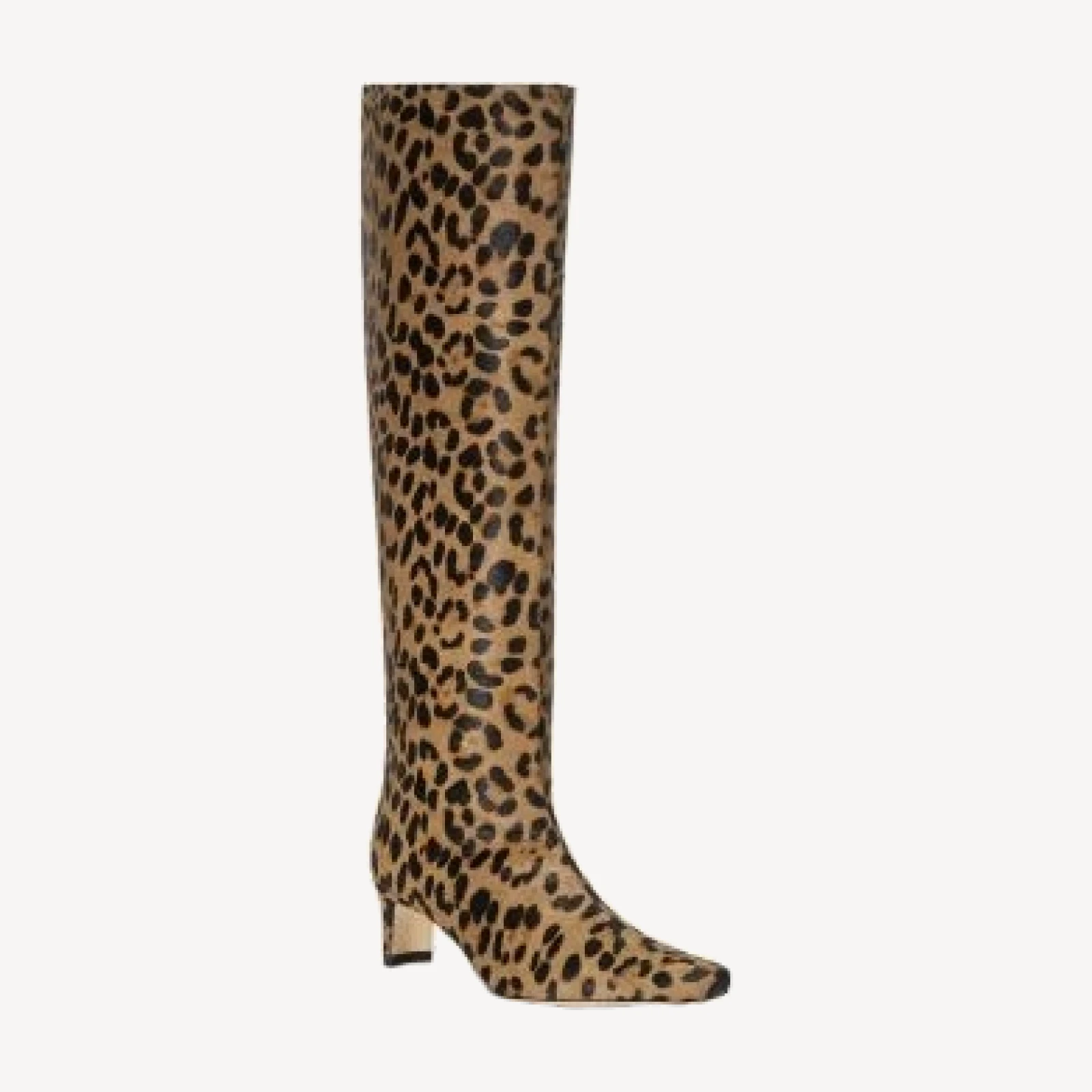 Staud Women's Wally Calf Hair Knee High Animal Print Boots