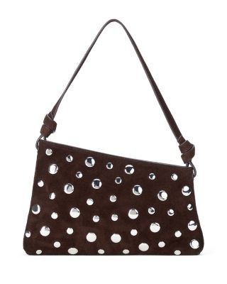 Staud Dani Mini Studded Suede Shoulder Bag