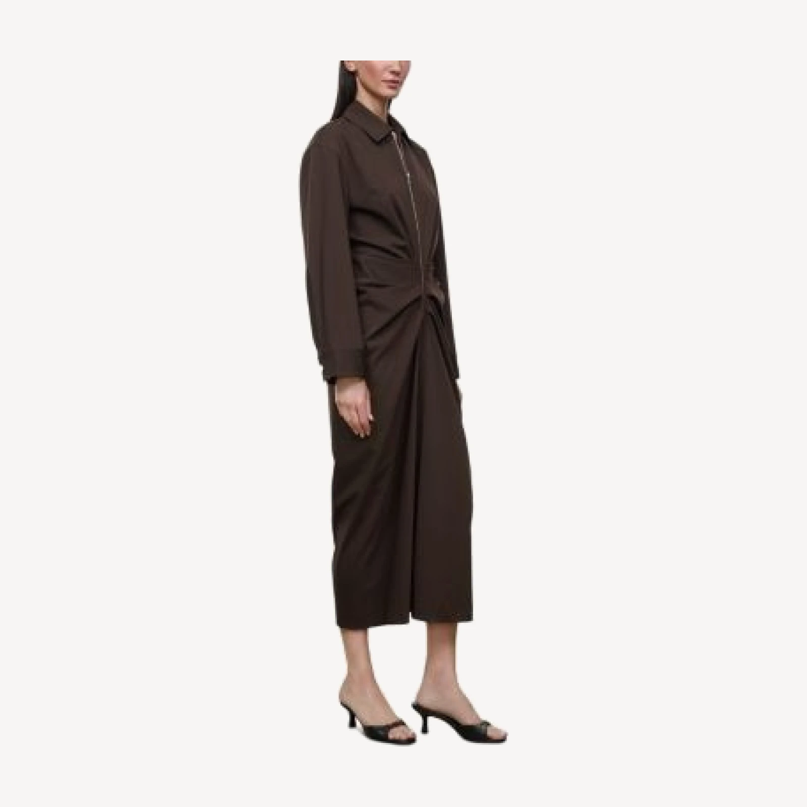 Staud Adler Gathered Waist Dress