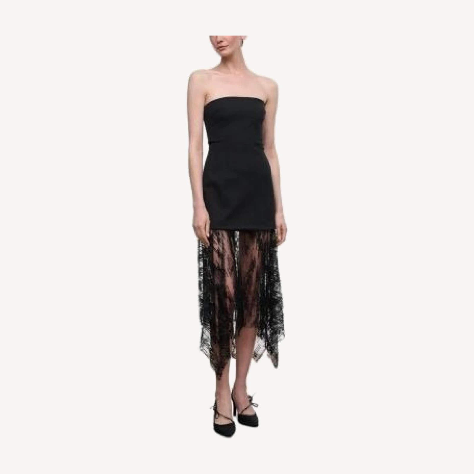 Staud Jolie Embellished Strapless Dress