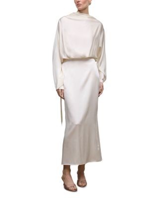 Staud Phoebe Silk Stretch Maxi Dress