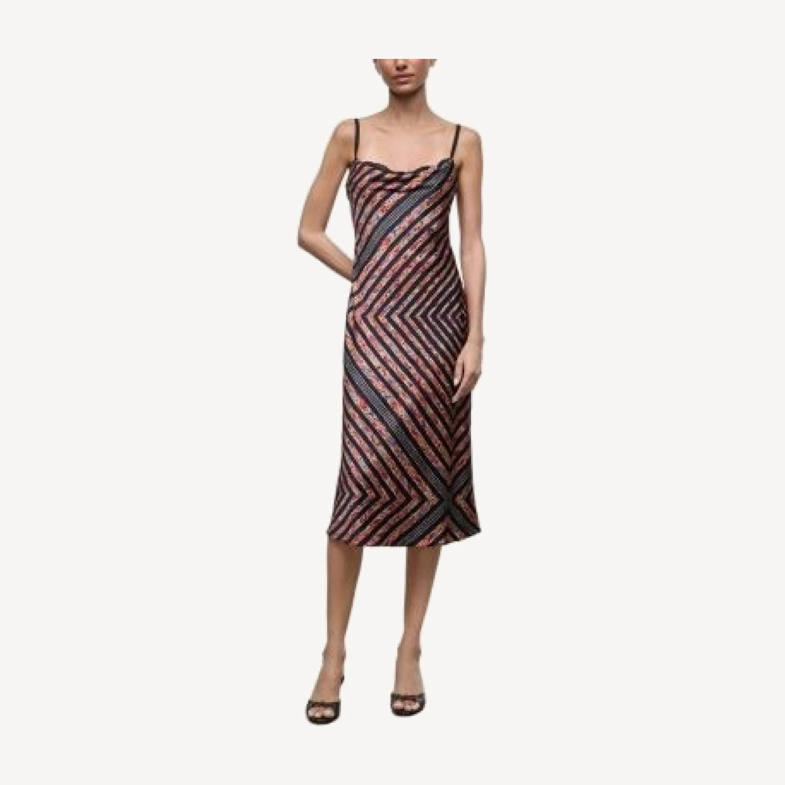 Staud Evangeline Silk Midi Dress
