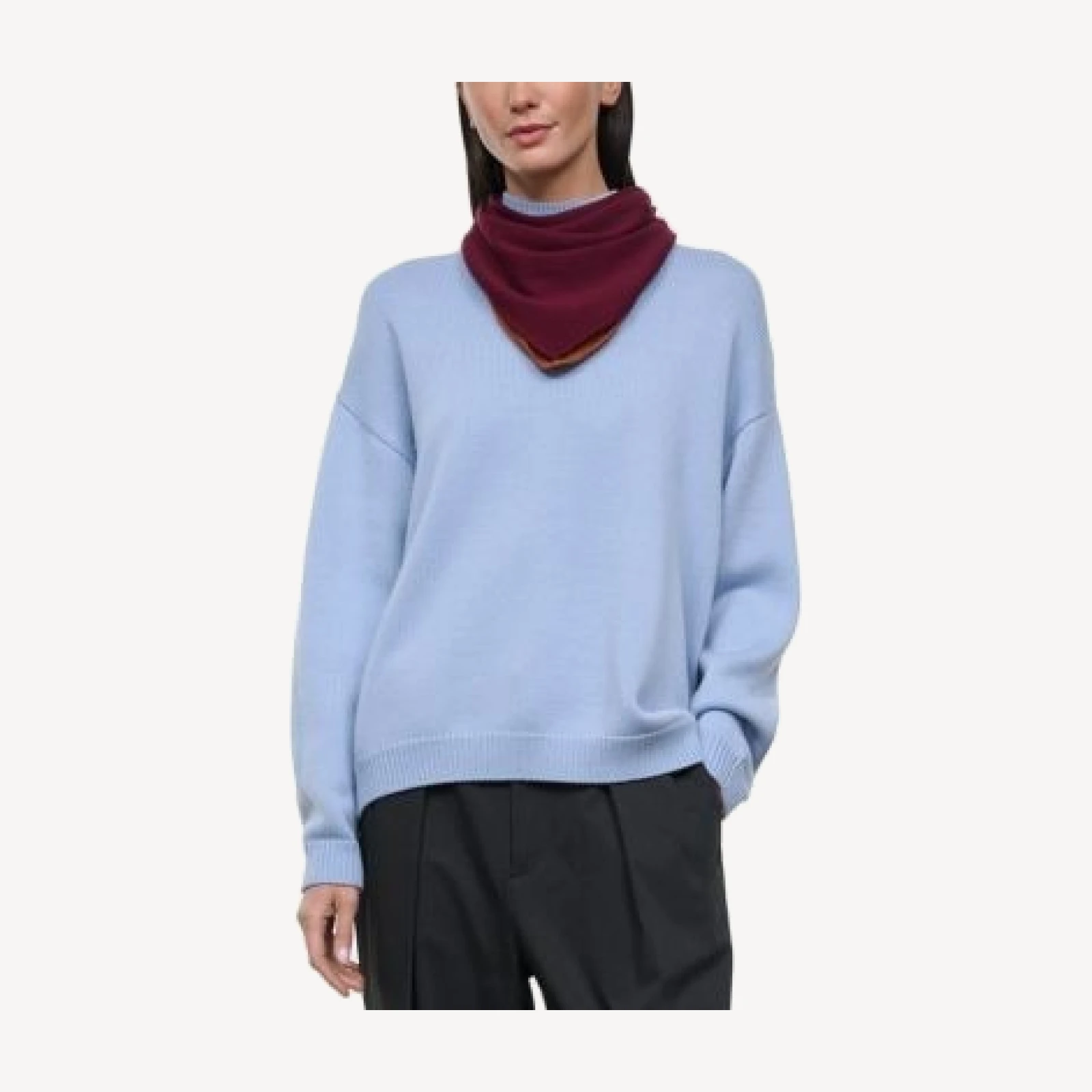 Staud Winston Wool Scarf Sweater