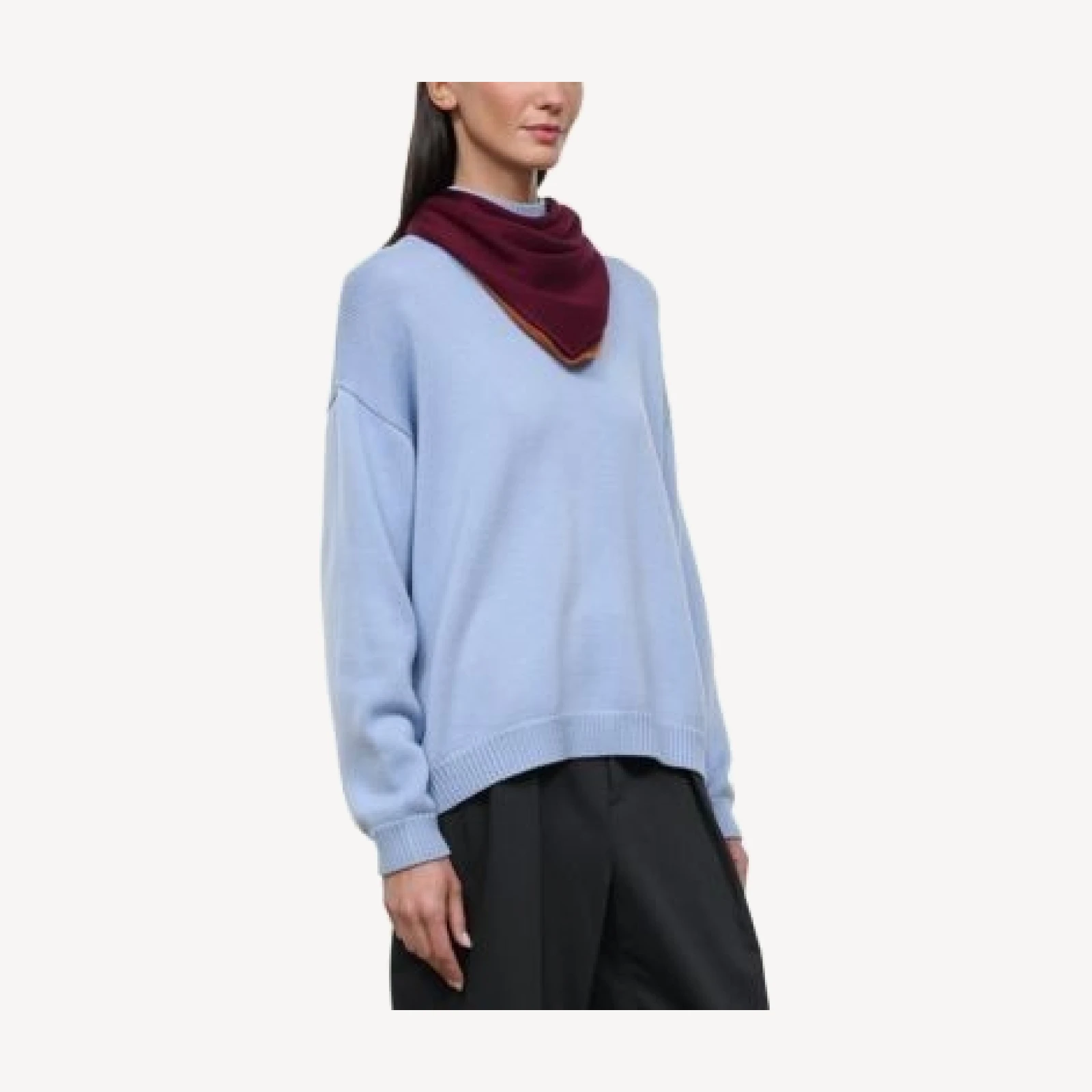 Staud Winston Wool Scarf Sweater