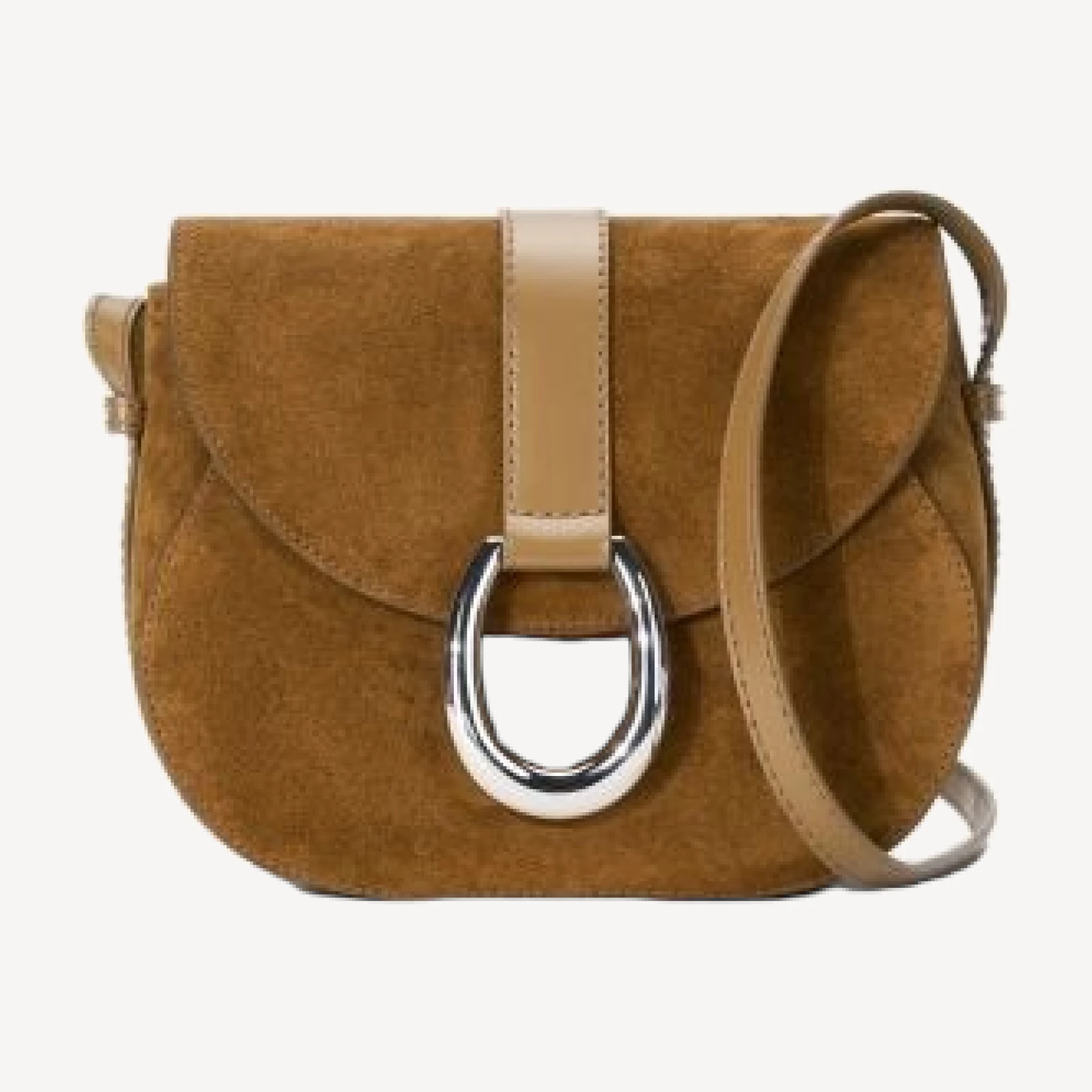 Staud Bella Suede Saddle Bag