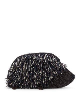 Staud Beaded Porcupine Clutch