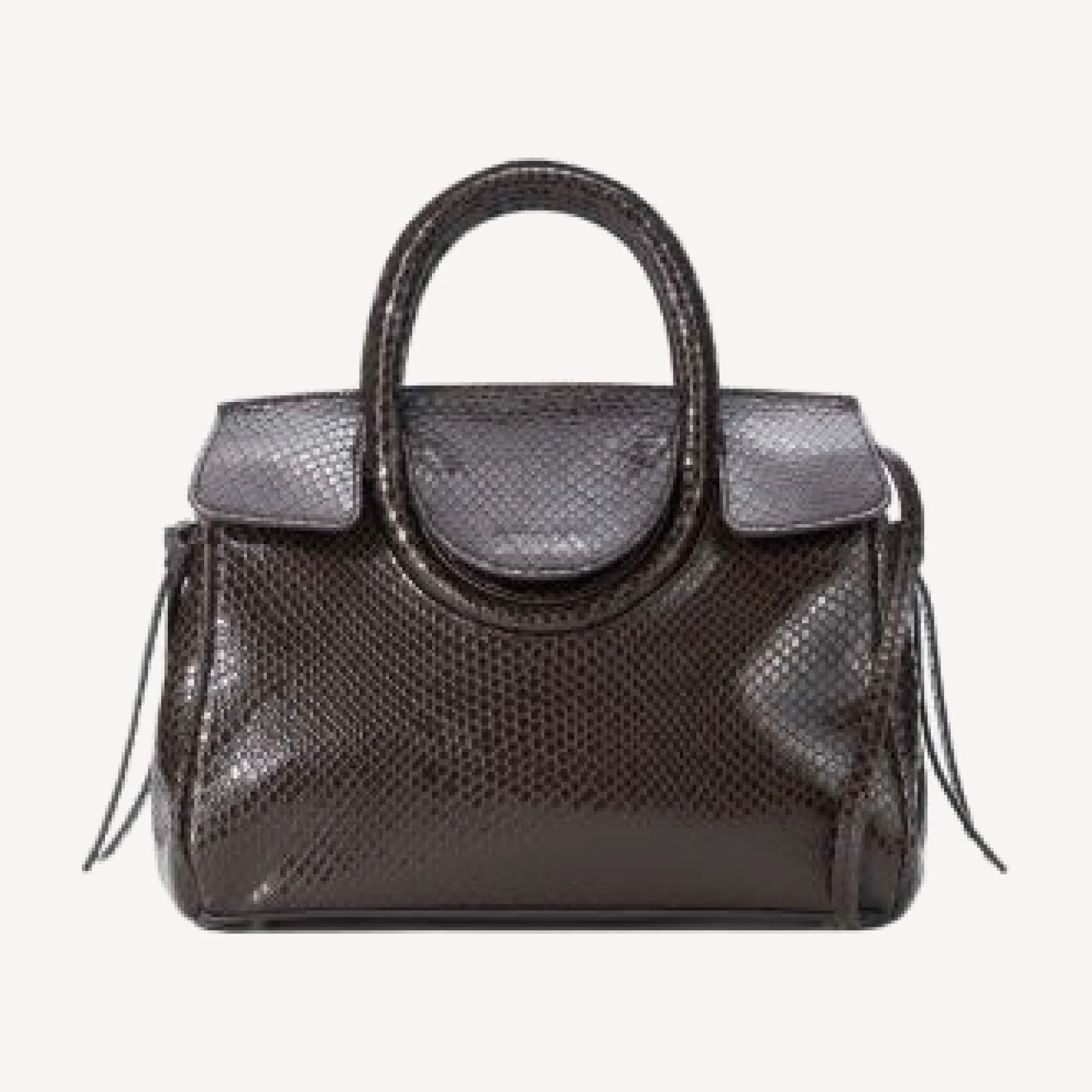 Staud Maude Small Embossed Leather Carryall Handbag