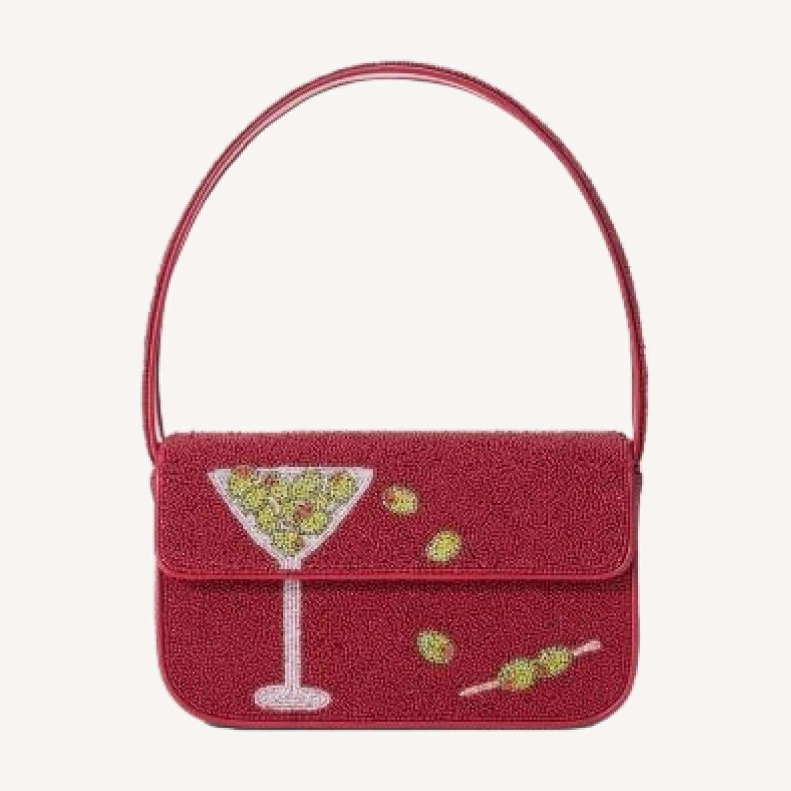 Staud Tommy Beaded Top Handle Bag