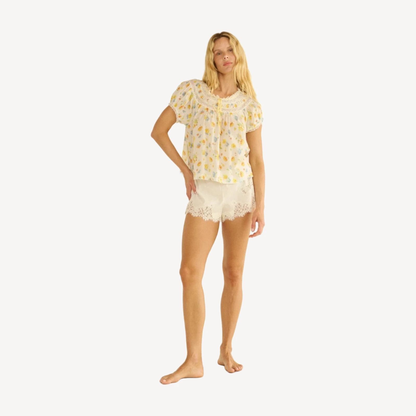 EMILE TOP -- DAHLIA FLORAL
