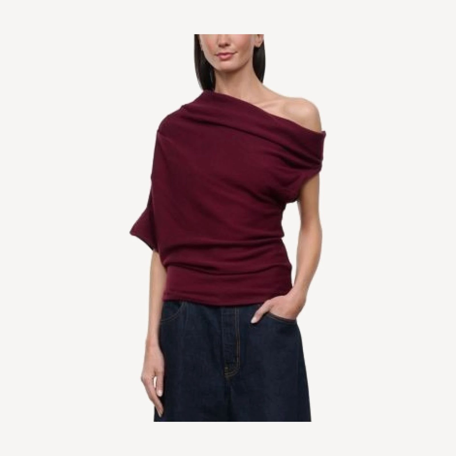 Staud Mabel Wool Off-the-Shoulder Sweater