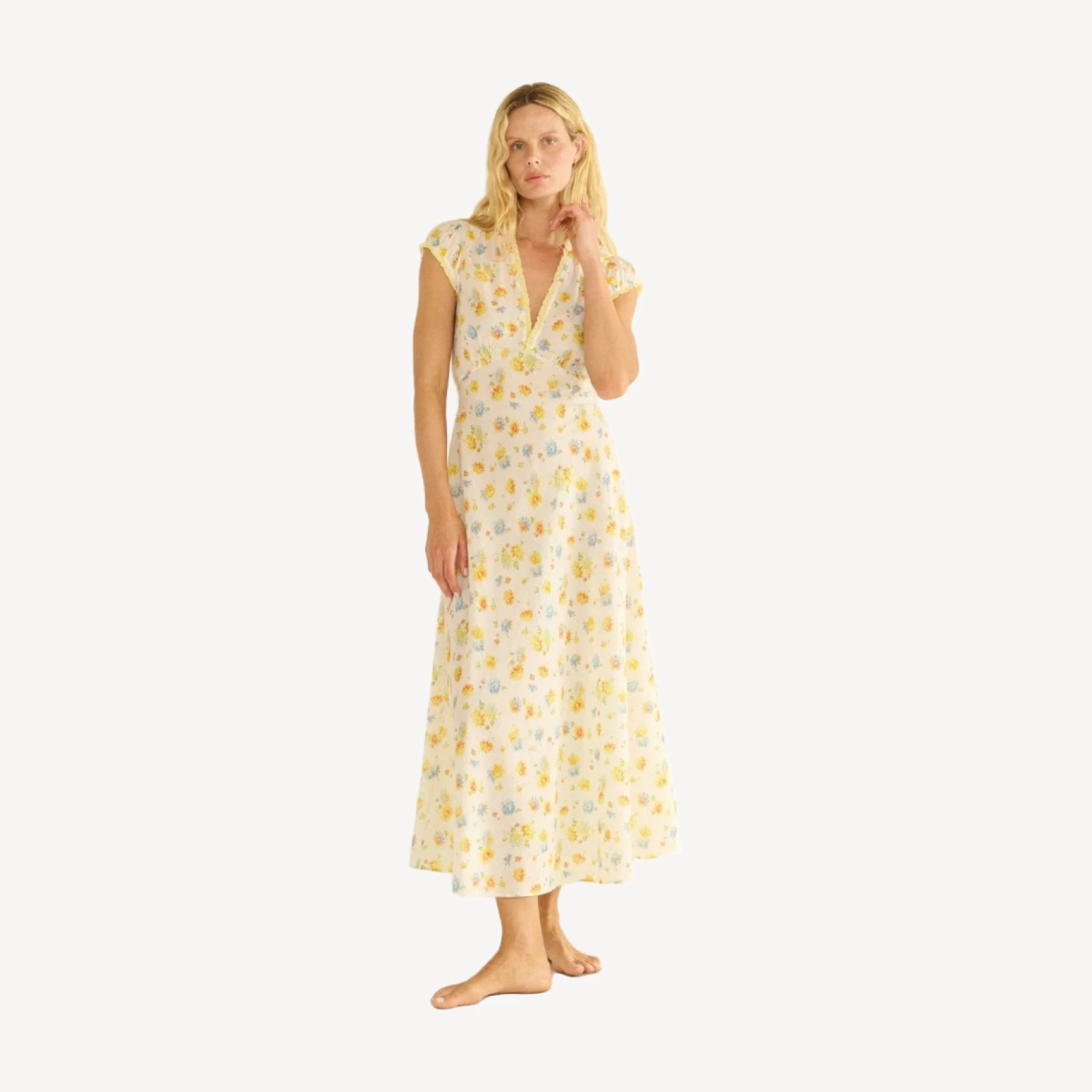 HELIA DRESS -- DAHLIA FLORAL