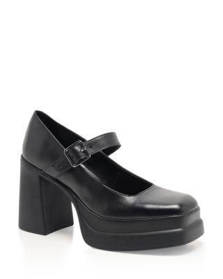 Free People Women's Marais Leather Mary Jane Pumps