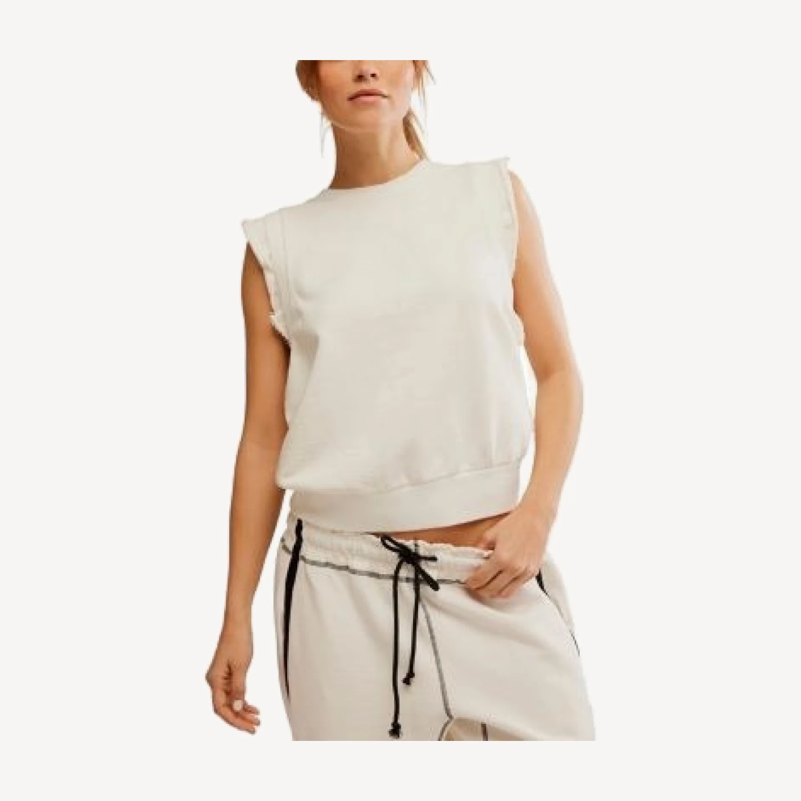 Free People Flutter Sleeveless Sweatshirt