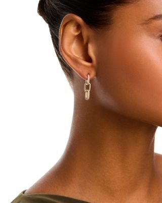 Bloomingdale's Fine Collection Diamond Chain Link Drop Earrings in 14K Yellow Gold, 0.24 tcw