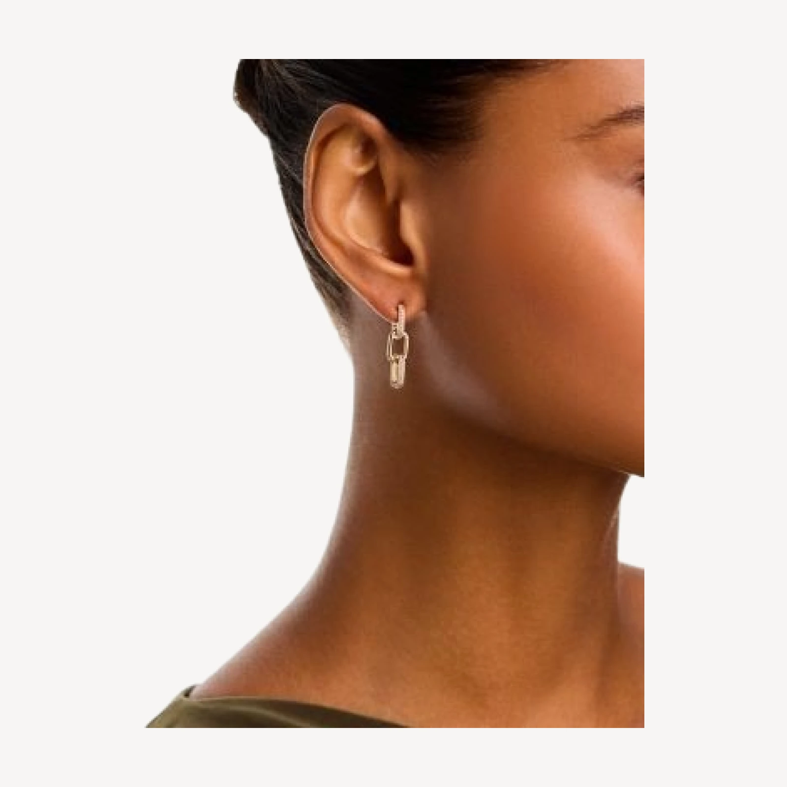 Bloomingdale's Fine Collection Diamond Chain Link Drop Earrings in 14K Yellow Gold, 0.24 tcw