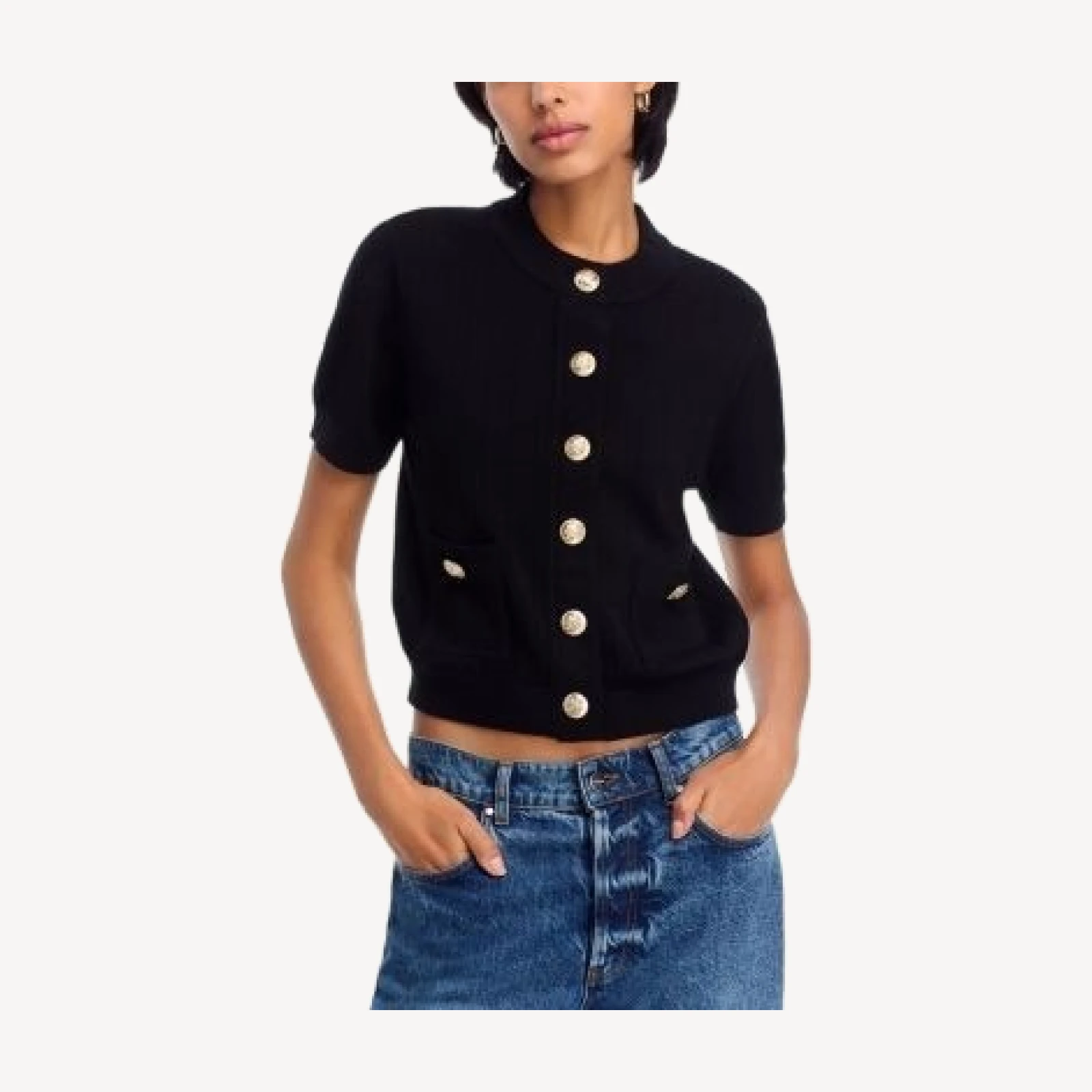 Aqua Short Sleeve Cardigan - Exclusive