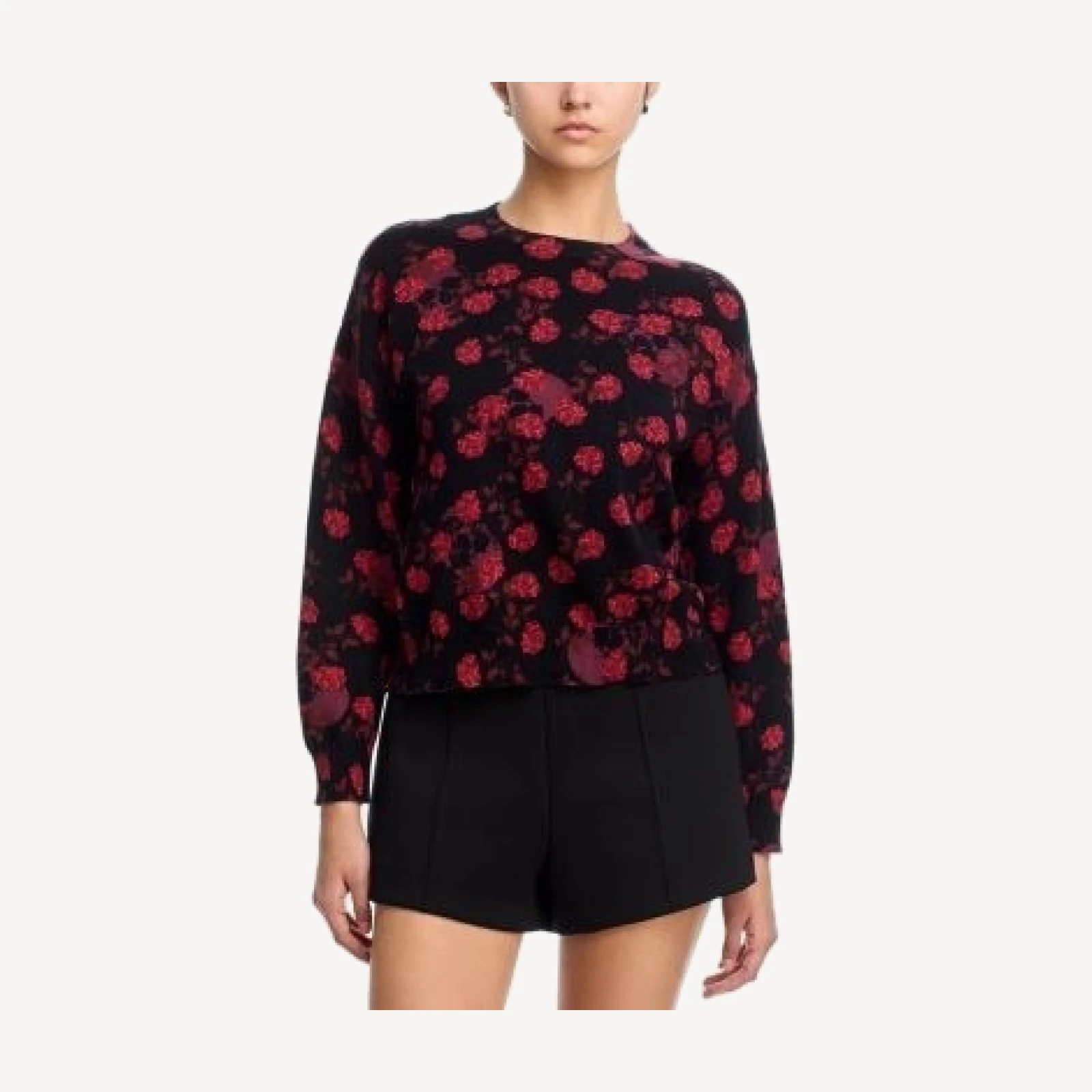 Aqua Rose Skull Sweatshirt - Exclusive