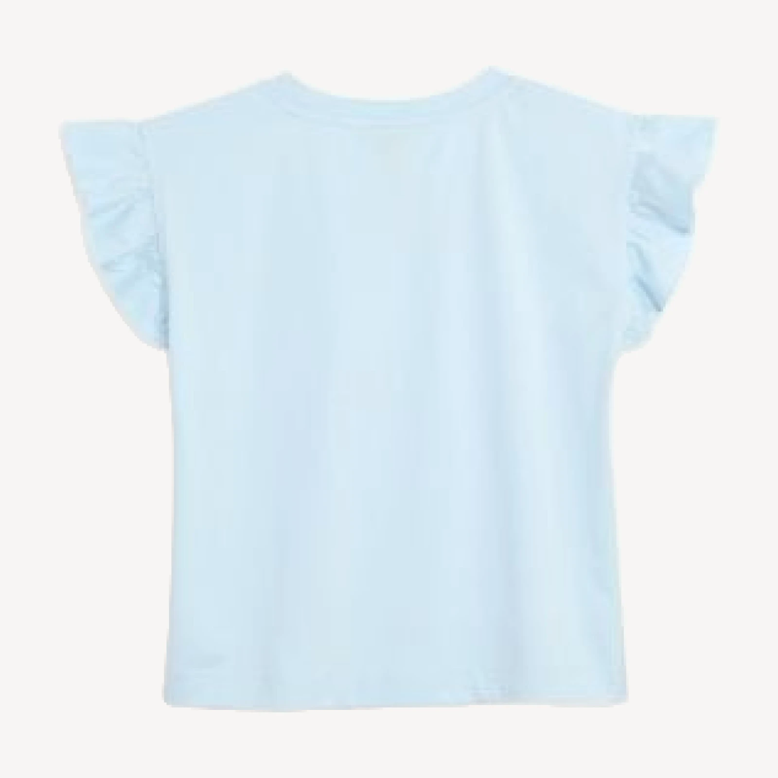 Aqua Girls' Ruffled Sleeve Tee, Little Kid, Big Kid - Exclusive