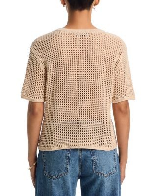 Aqua Open Knit Top - Exclusive