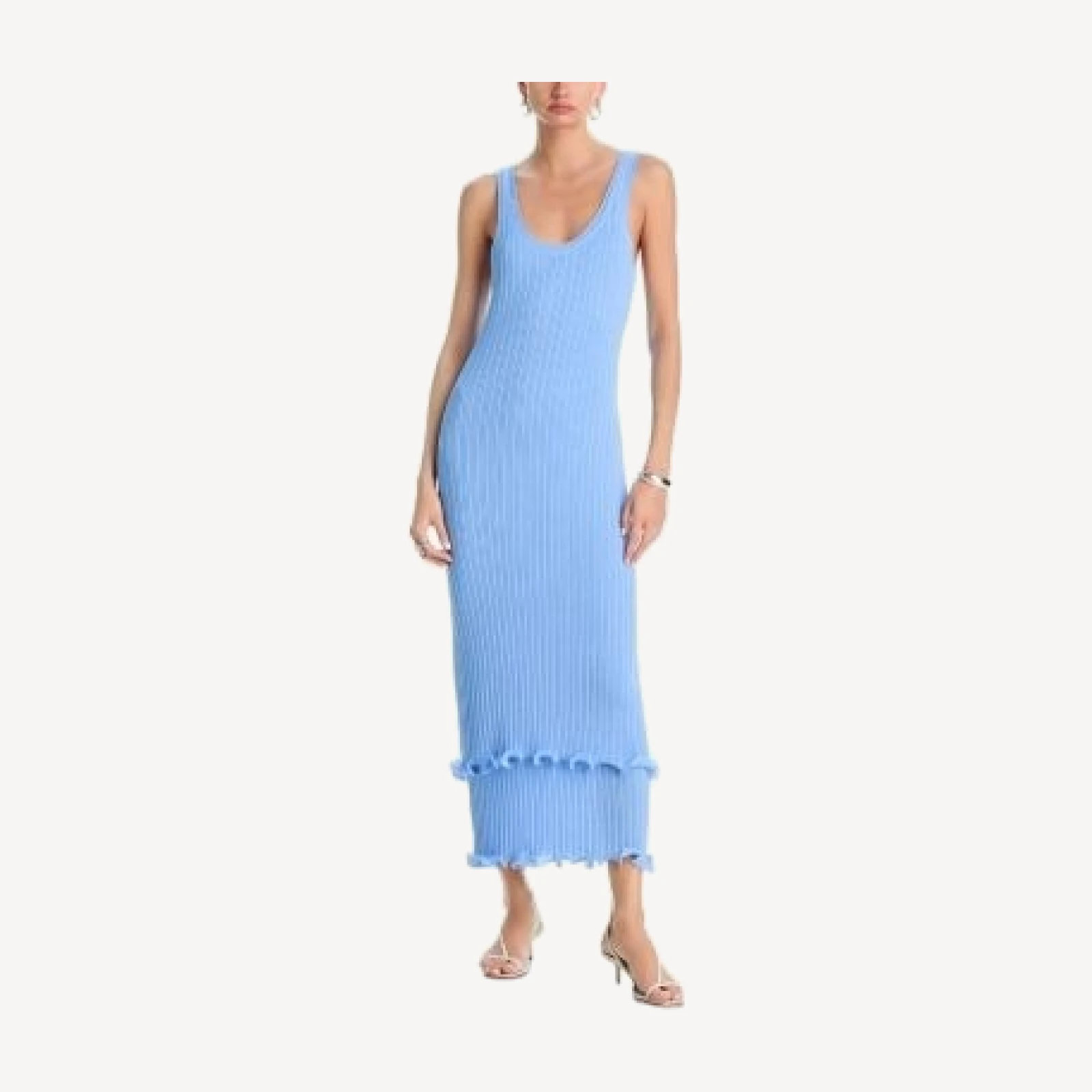 Aqua Double Layer Knit Dress - Exclusive