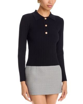 Aqua Gold Button Polo Sweater - Exclusive