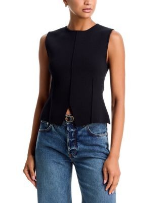 Aqua Fully Fashion Seamed Tank - Exclusive
