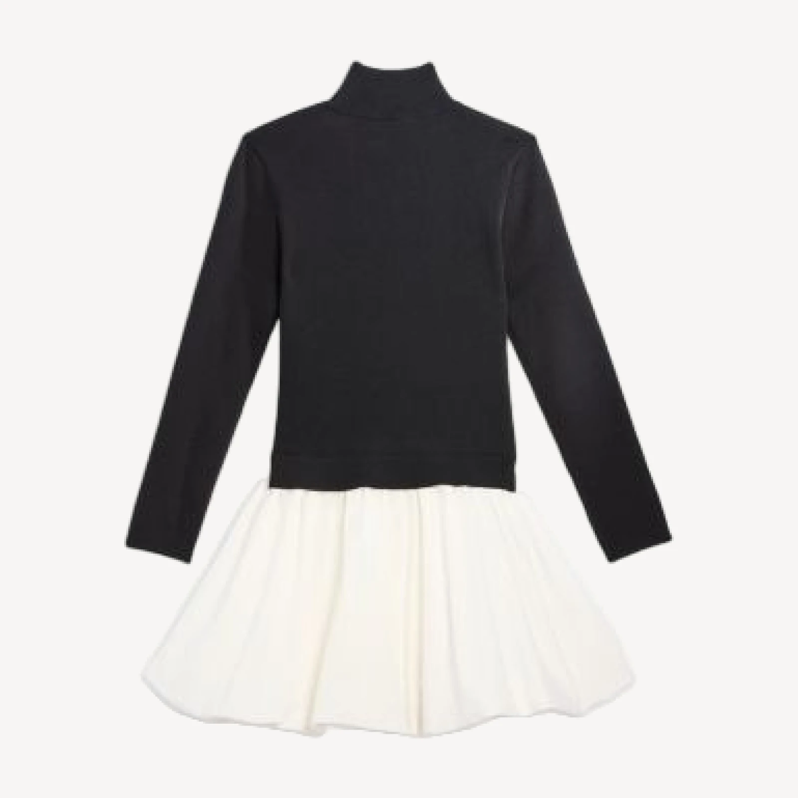 Aqua Girls' Long Sleeved Mock Neck Dress, Little Kid, Big Kid - Exclusive