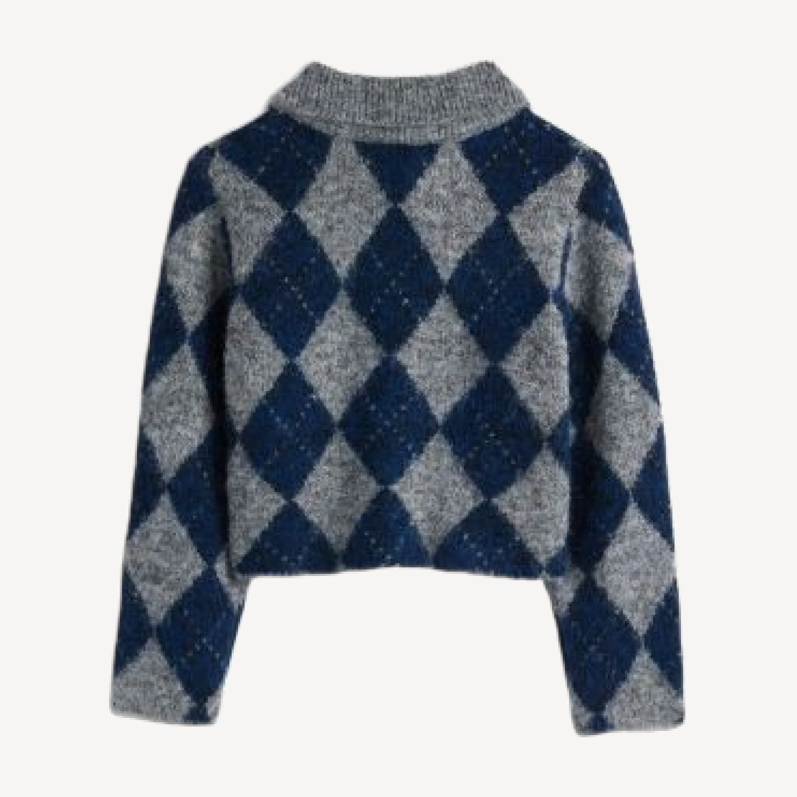 Aqua Girls' Collared Plaid Sweater, Big Kid - Exclusive