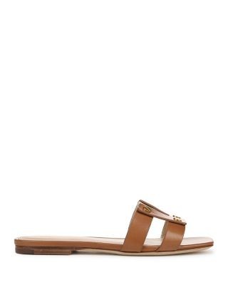 Veronica Beard Women's Via Leather Slide Sandals