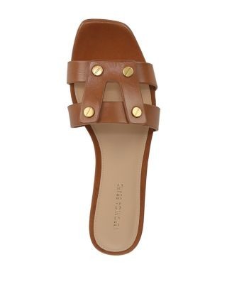 Veronica Beard Women's Via Leather Slide Sandals