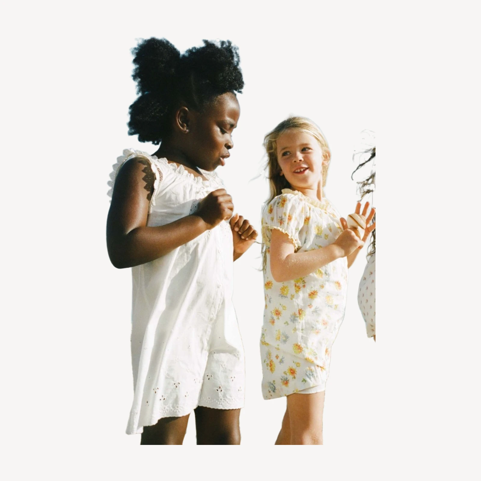 LITTLE NESSIE DRESS -- SALT