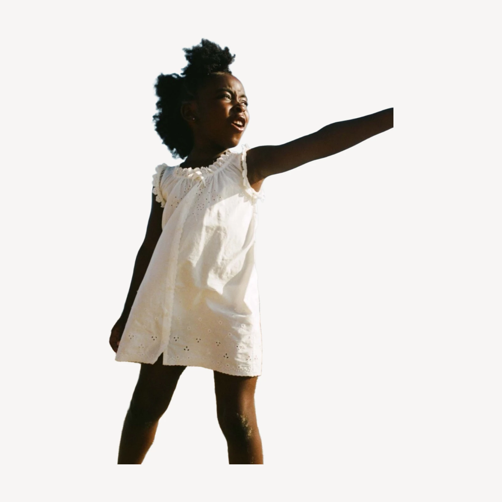 LITTLE NESSIE DRESS -- SALT