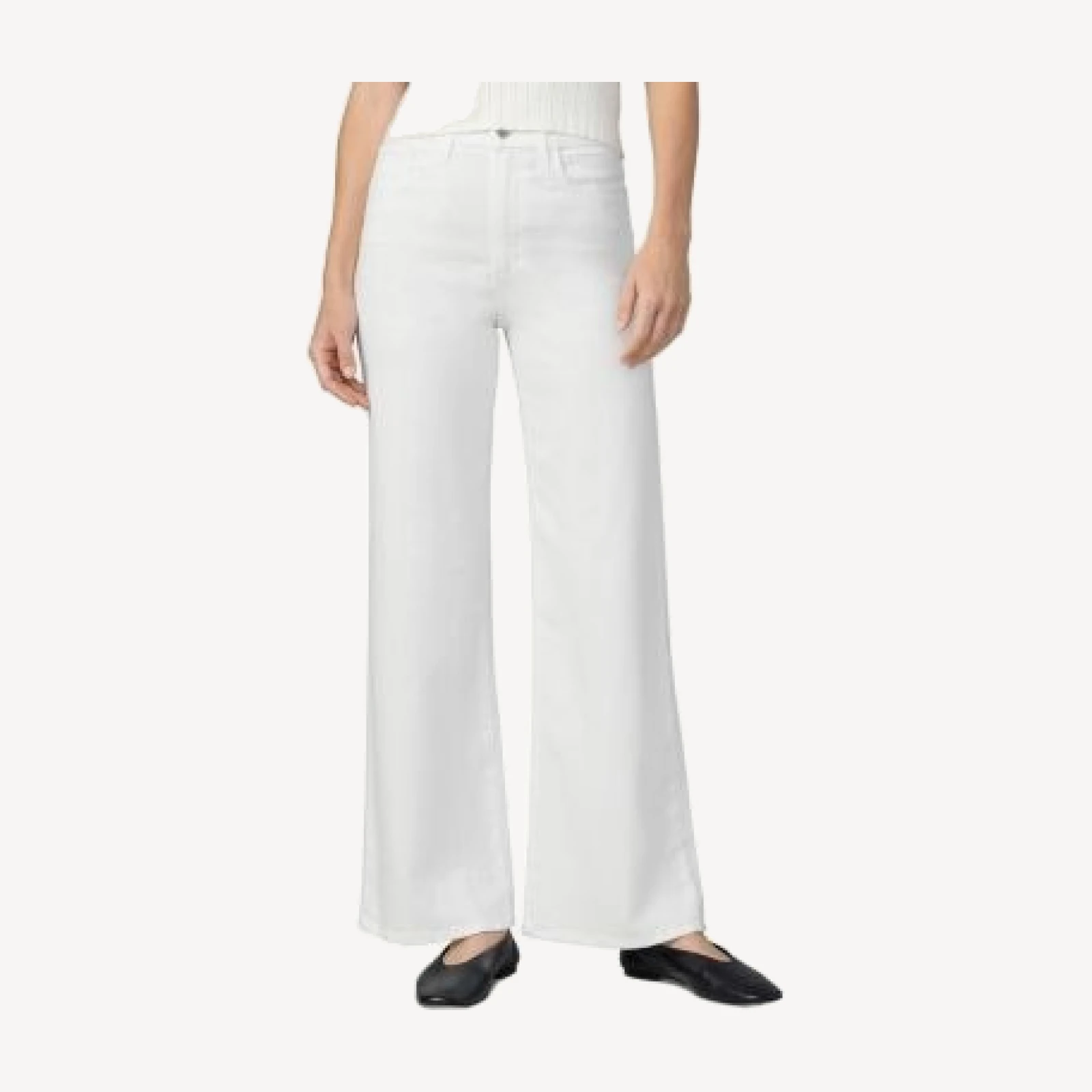 Joe's Jeans The Mia High Rise Wide Leg Petite Jeans in White