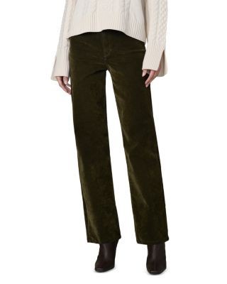 Joe's Jeans The Margot Straight Flocked Jeans in Olive