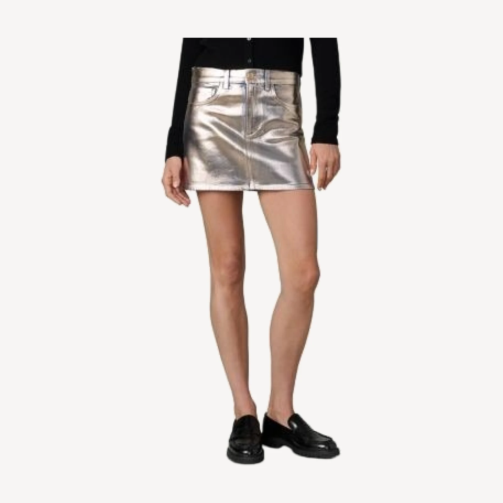 Joe's Jeans The Tessa Mini Foil Skirt